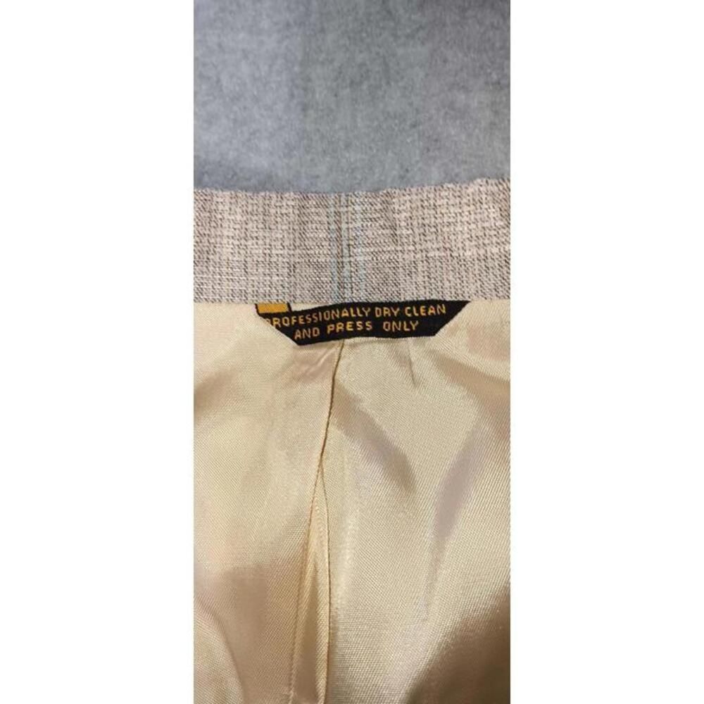 Vintage Palm Beach Blazer Jacket Mens Large Biege Grey Button Up Pockets... - Picture 3 of 12
